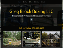 Tablet Screenshot of gregbrockdozing.com